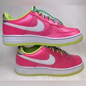 Nike Air Force 1 Low Pink Volt Aqua (GS)